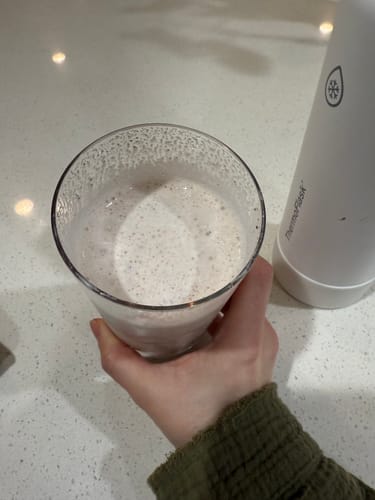 Customer photo review of Whey Protein Isolate with Organic Vanilla