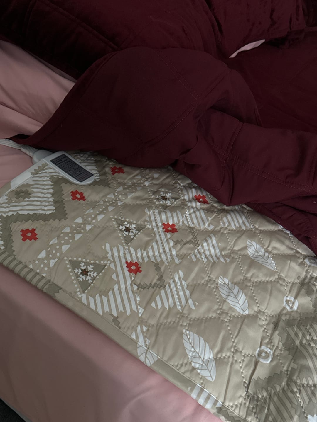 Customer photo review of Heated Mattress Pad
