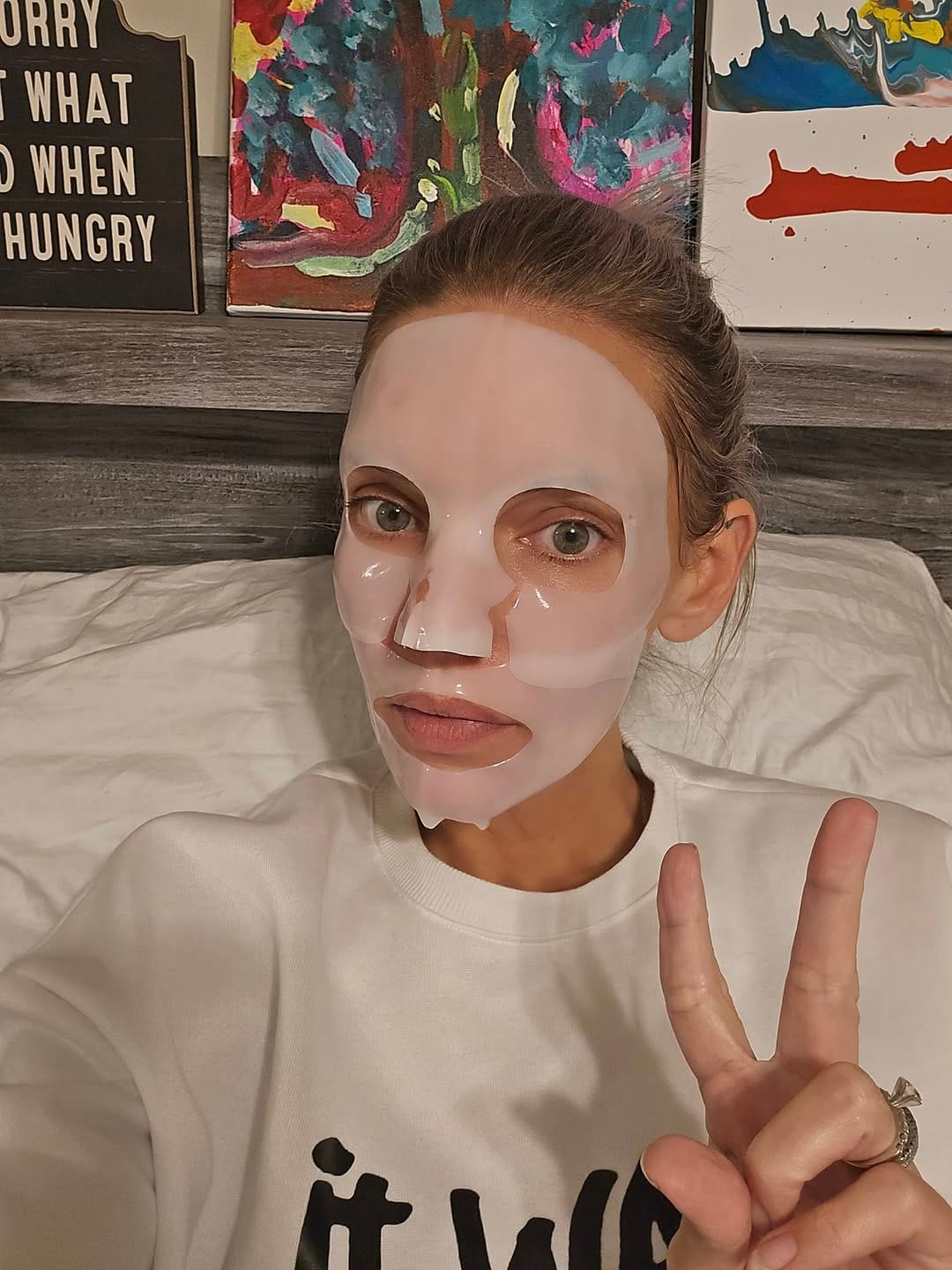 Customer photo review of Bio-Collagen Face Mask