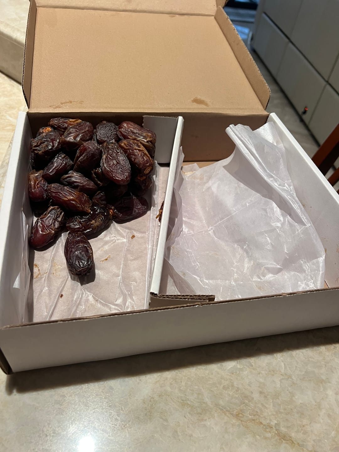 Customer photo review of Organic Jumbo Medjool Dates Box