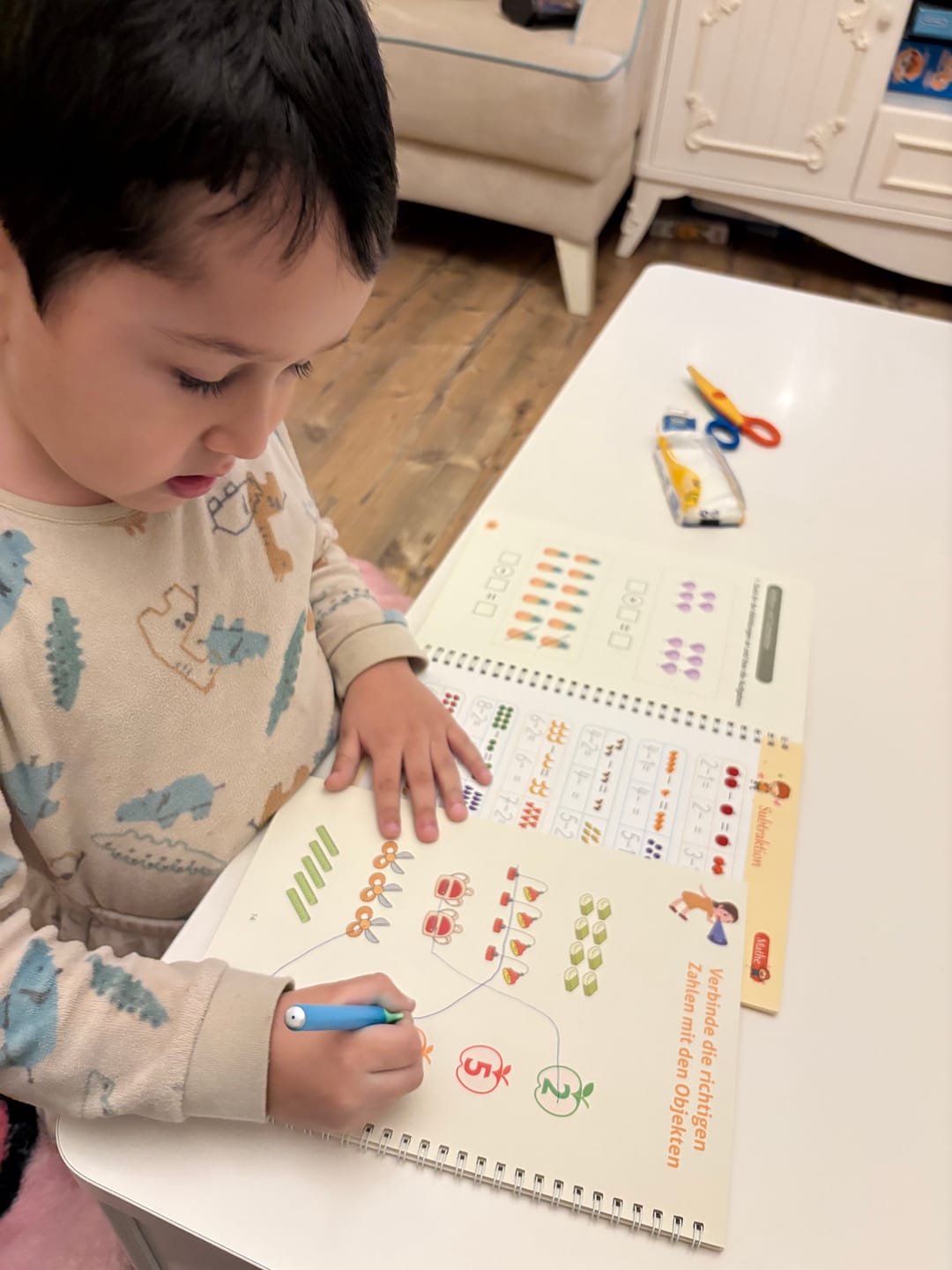 Customer photo review of Filapen® 5 Magische Übungshefte für Kinder - Wiederverwendbar - Inkl. Stift und Minen