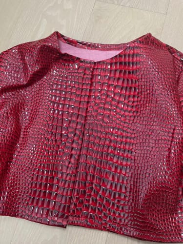 Customer photo review of Let’s Go Out Crop Jacket