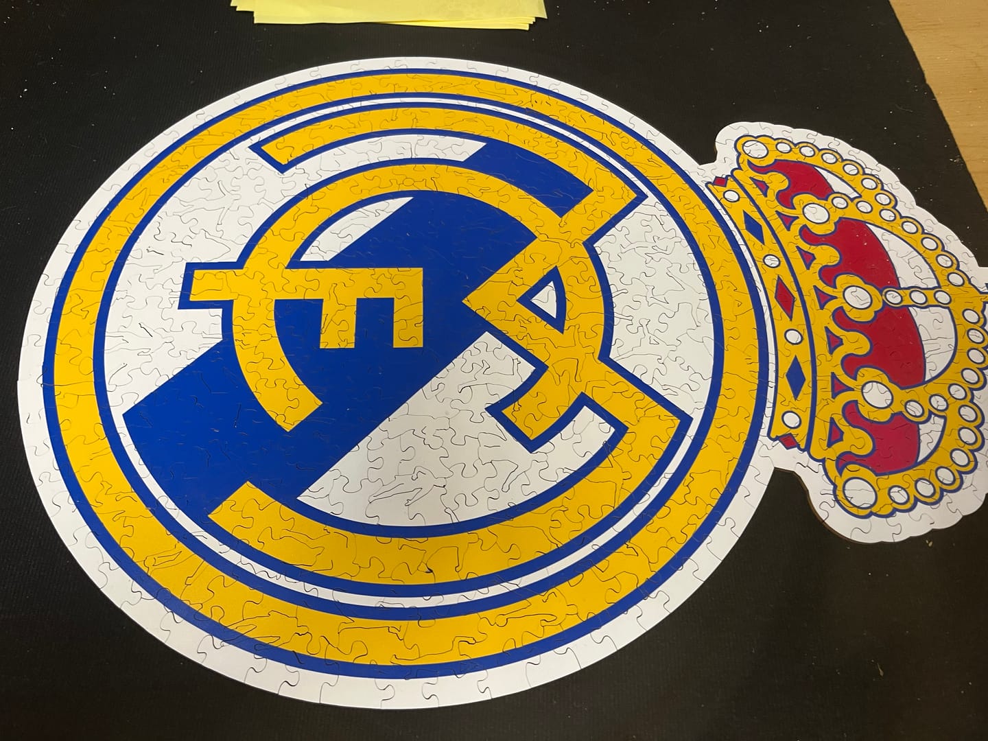 Customer photo review of Real Madrid CF® Logo - Wooden Puzzle