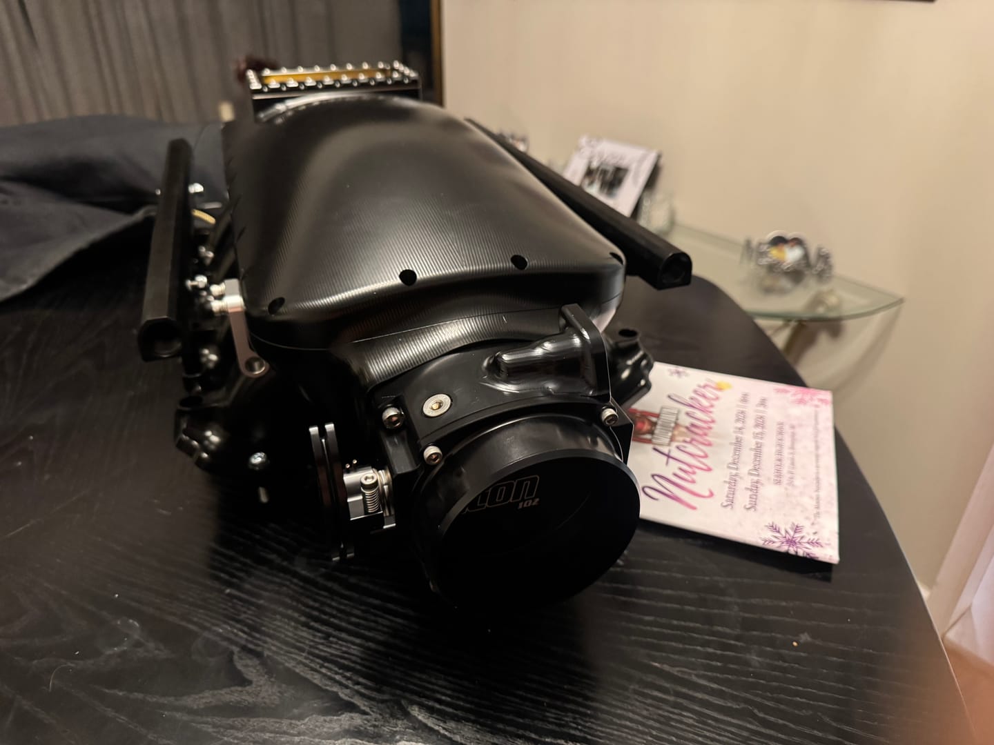 Customer photo review of ICON 102/105mm Cable Drive Throttle Body (Black) w/ Interchangeable Connection