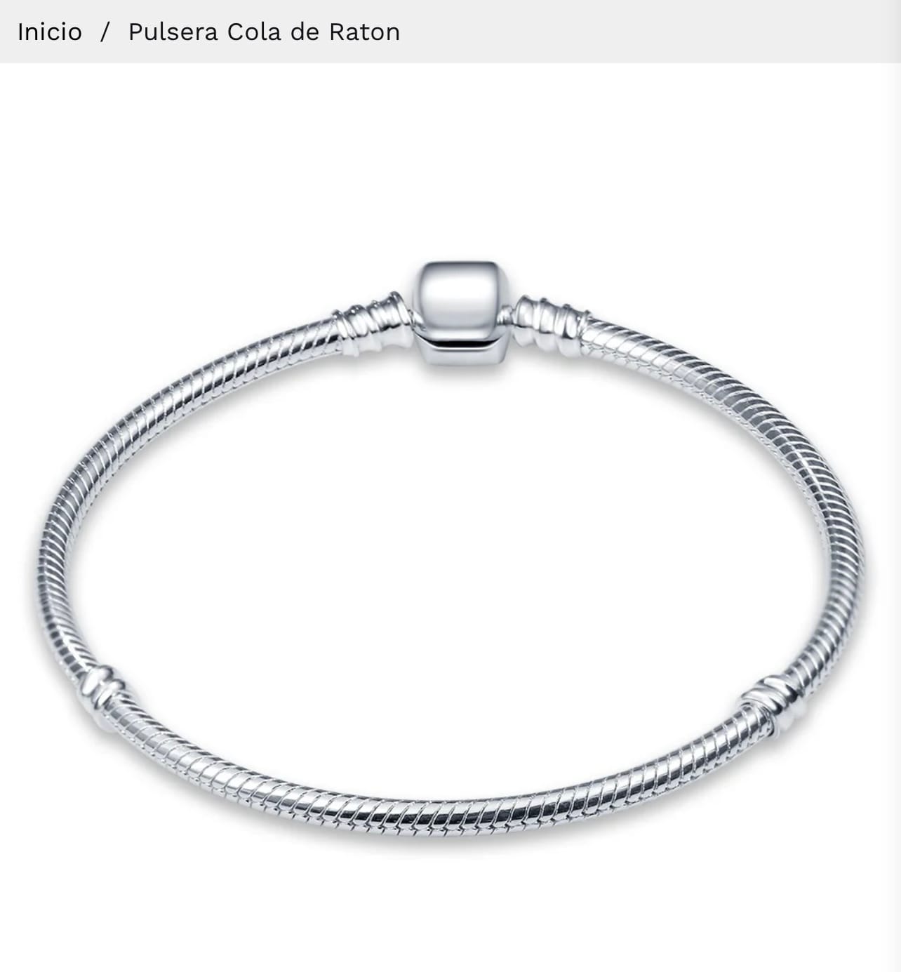 Customer photo review of Pulsera Cola de Raton