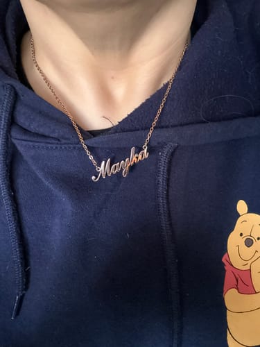 Customer photo review of Personalized Name Necklace
