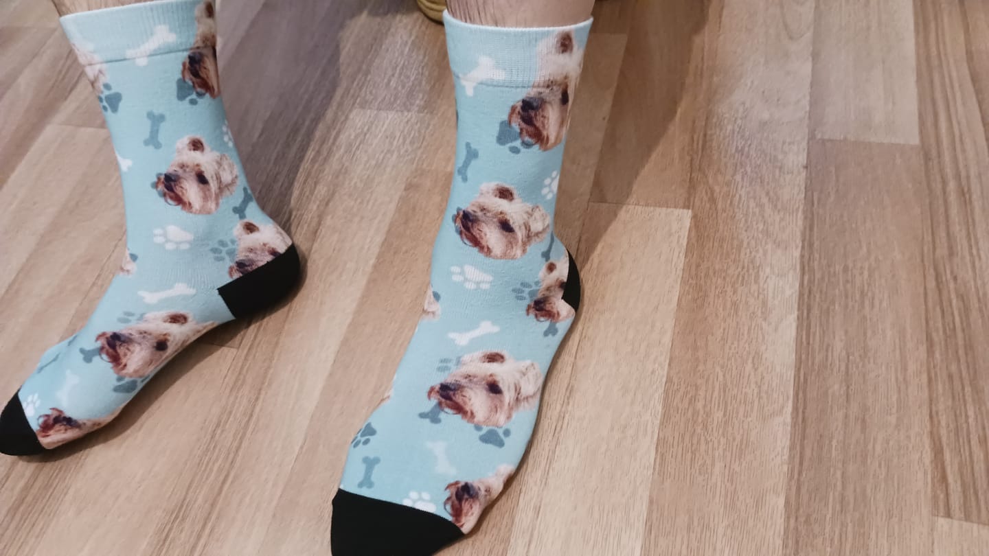 Customer photo review of Foto - Calcetines personalizados