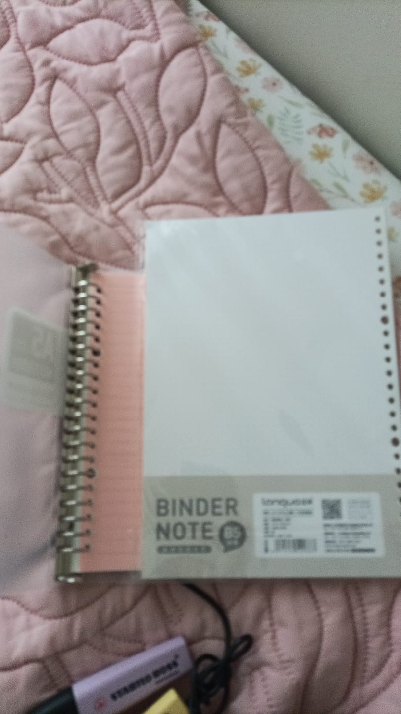 Customer photo review of Languo - Pack 50 Hojas para Libretas Anilladas Tipo Binder B5 con Sistema Refill