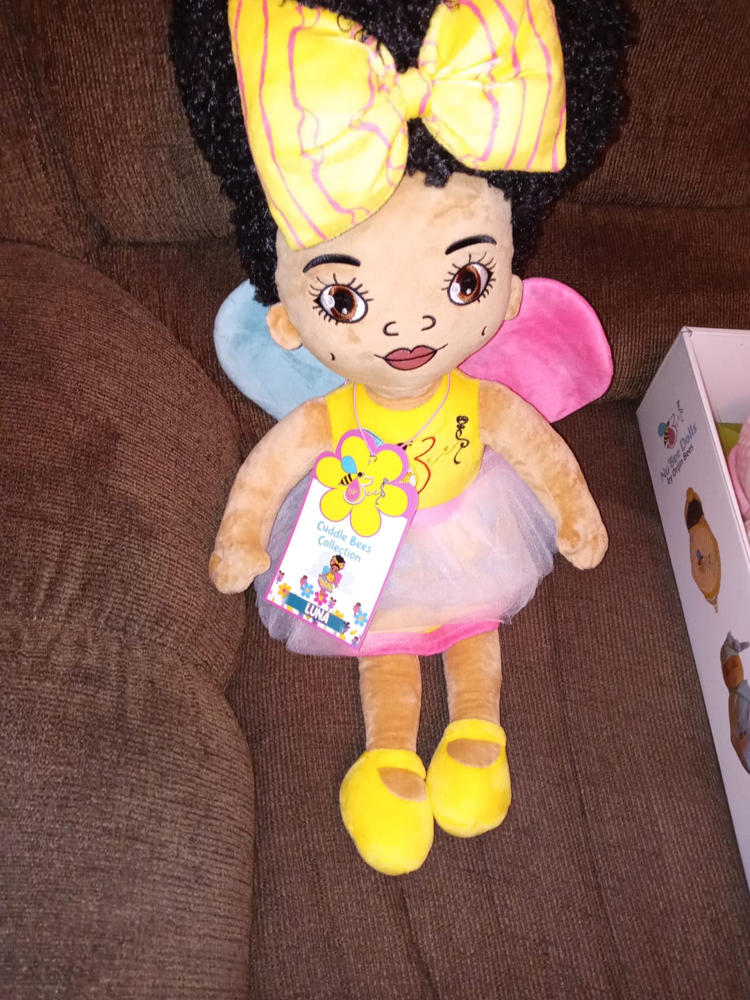 Customer photo review of Nu'Bee Plush Baby Doll - Pink