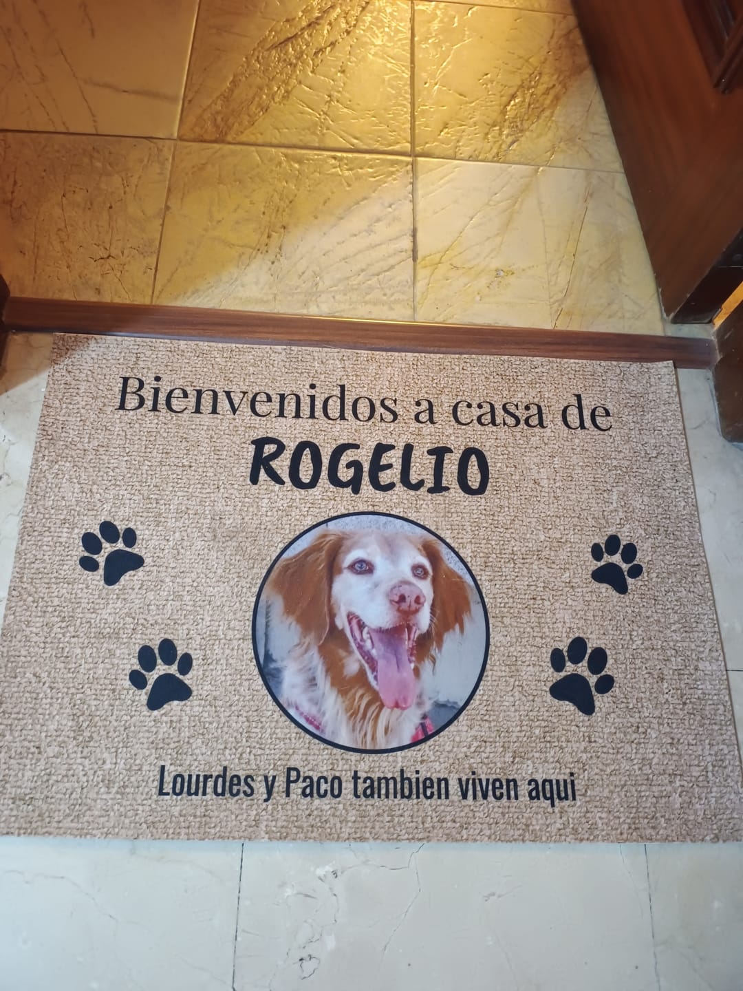 Customer photo review of Foto - Felpudo personalizado
