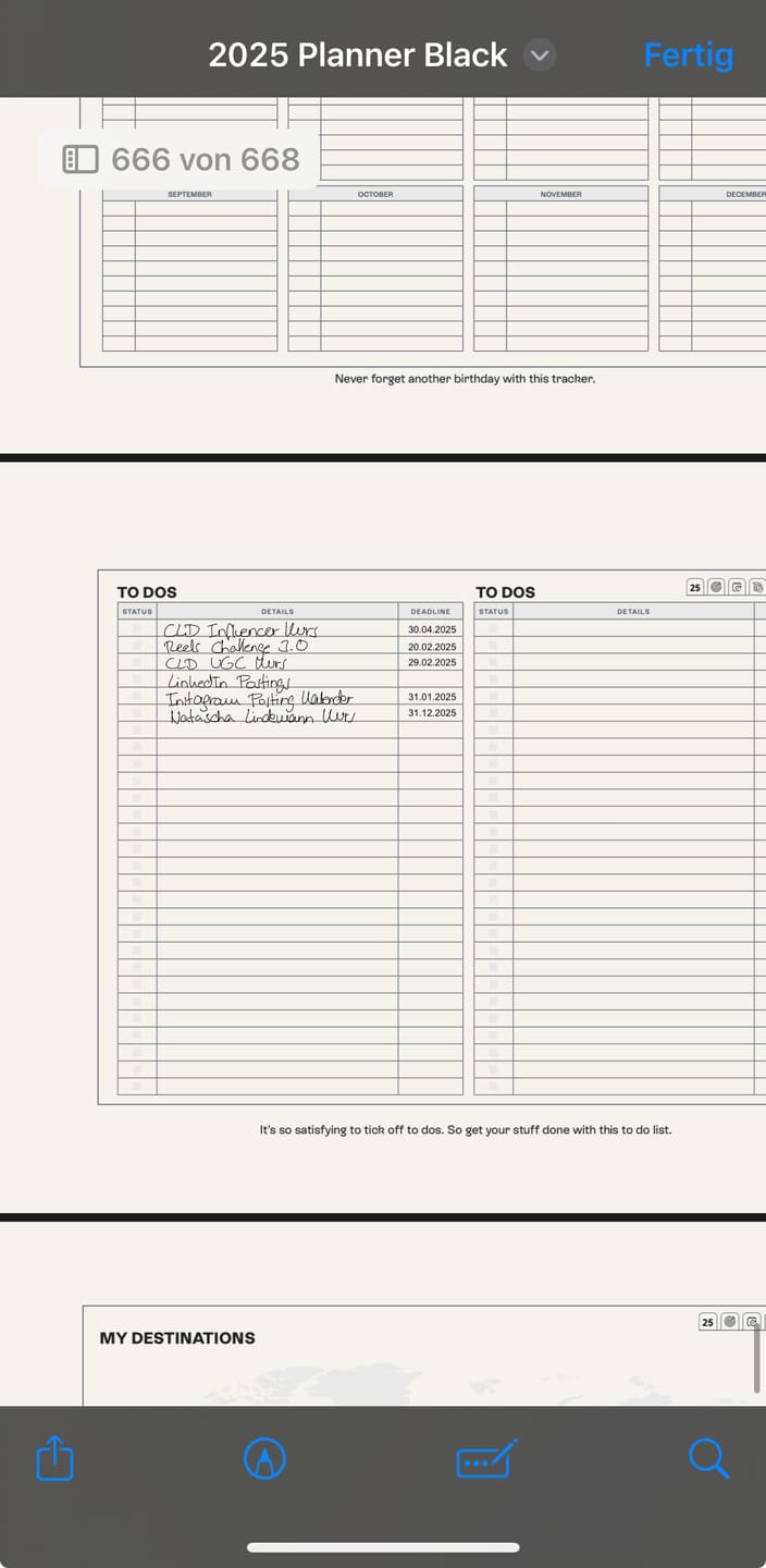 Customer photo review of All-In-One Digital Planner 2025