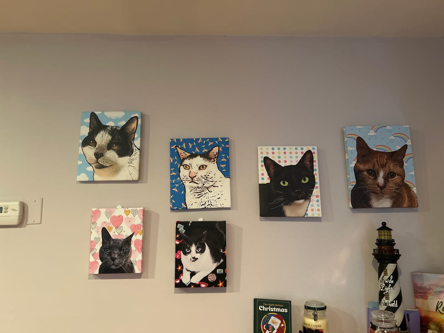 Customer photo review of Custom Pet Art Canvas Wrap