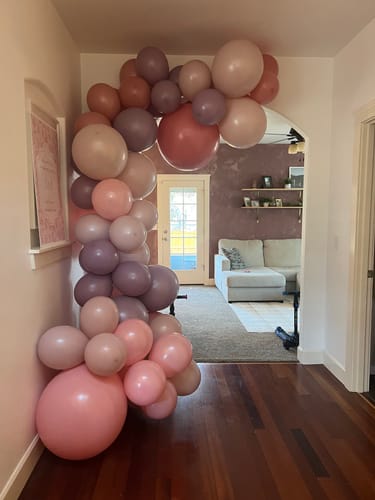 Customer photo review of The Coquette Balloon Garland Kit