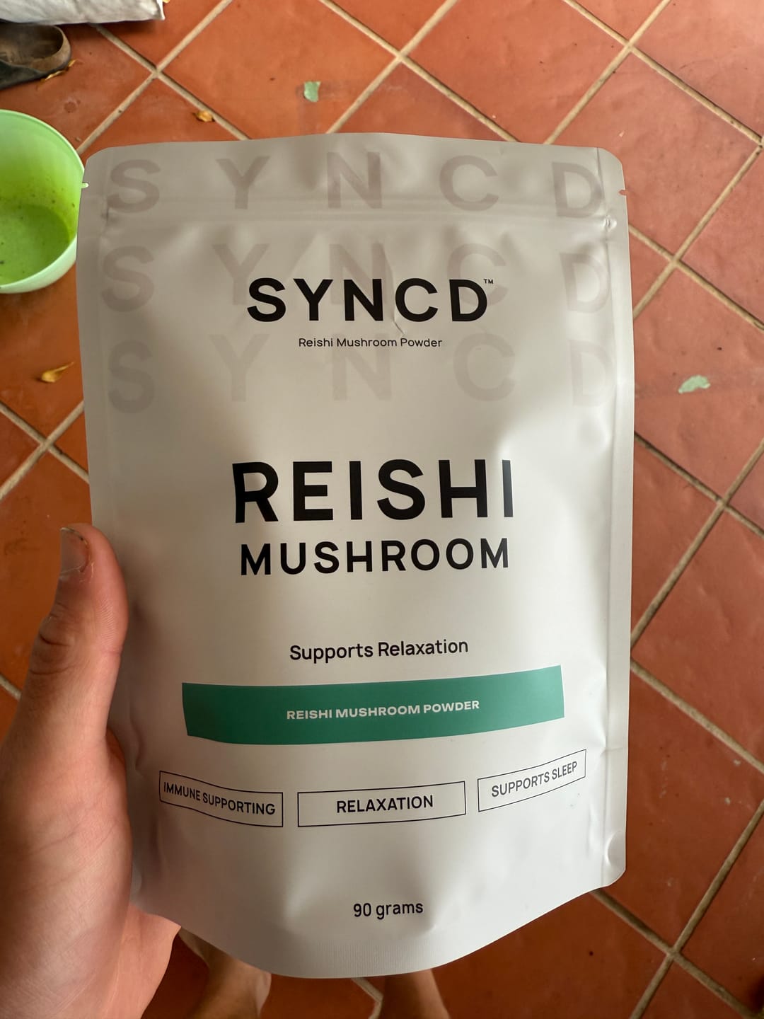 Customer photo review of SYNCD™ Reishi Mushroom Powder