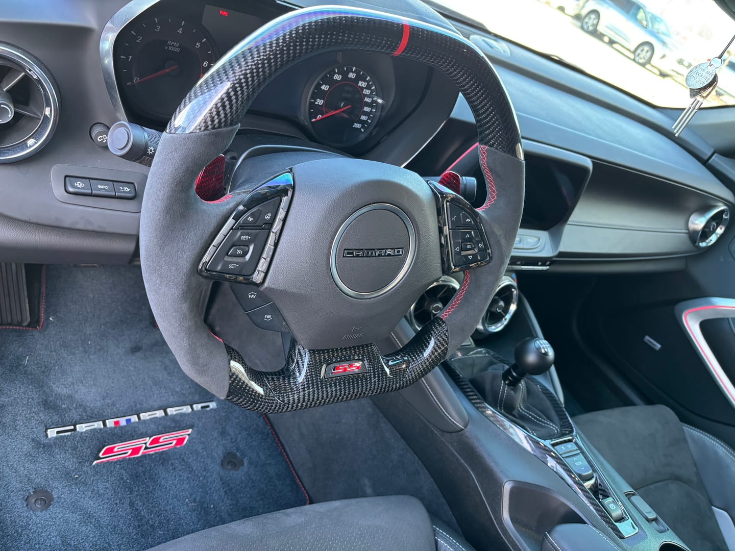Customer photo review of [Complete/Heated] Custom Carbon Fiber Steering Wheel For 2016-2024 Chevy Camaro