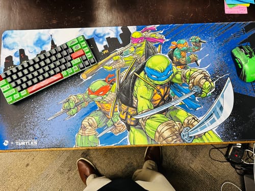 Customer photo review of Oni Deskpad - Teenage Mutant Ninja Turtles