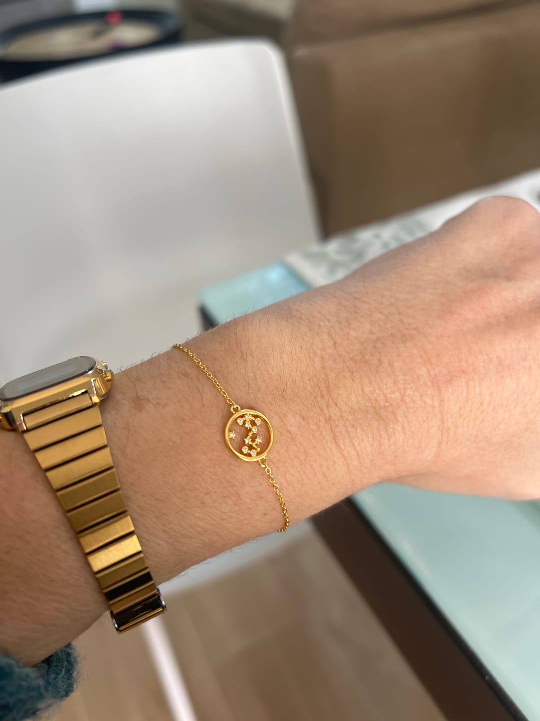Customer photo review of Pulsera Zodiaco Brillante