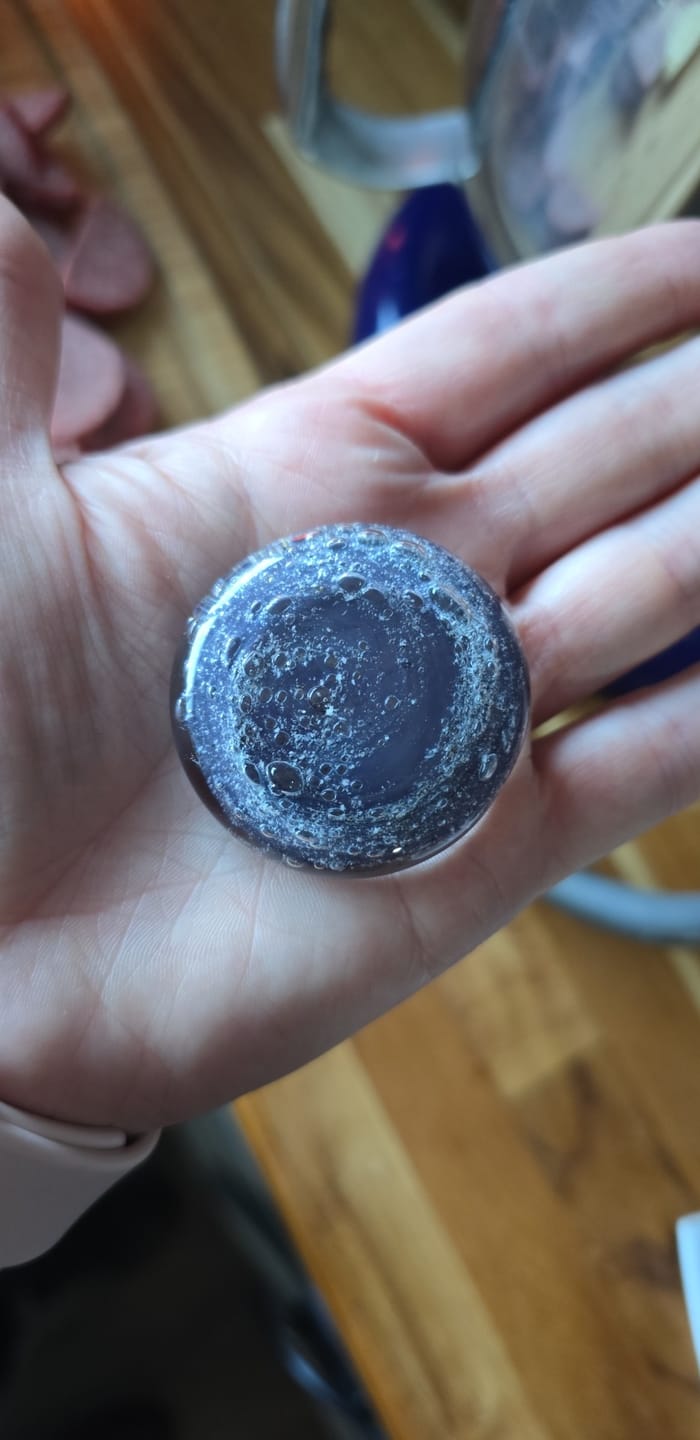 Customer photo review of Soul Stones with Infused Cremation Ashes