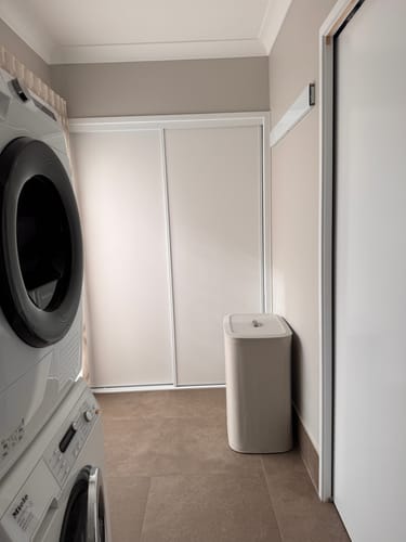 Customer photo review of Wall Mounted Drying Rack - Foldable Indoor and Outdoor Drying Rack