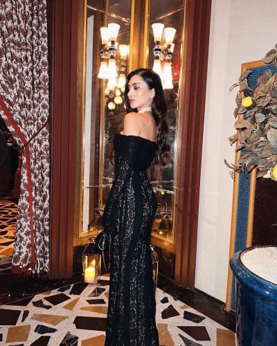 Customer photo review of Noir Siren Dress