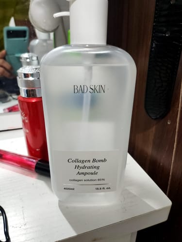 Customer photo review of Bad Skin™ Korean Collagen Bomb Hydrating Ampoule