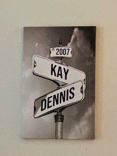 Customer photo review of COUPLES DATE OF LOVE by Cstm Canvas