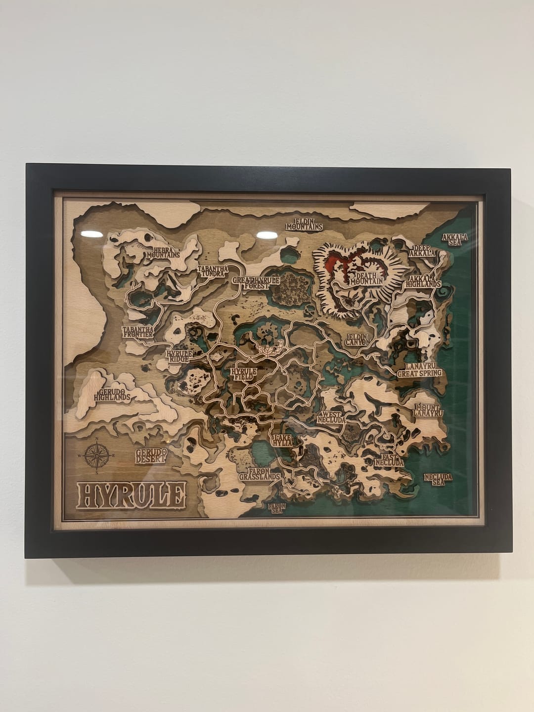 Customer photo review of THE HYRULE 3D MAP