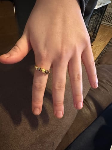 Customer photo review of To My Daughter Spinner Ring