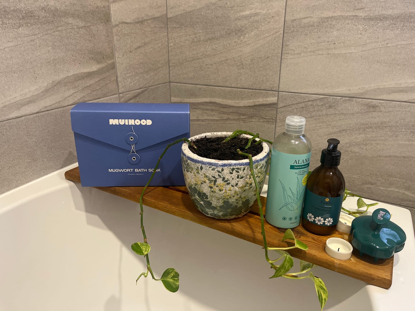 Customer photo review of Mugwort Bath Soak