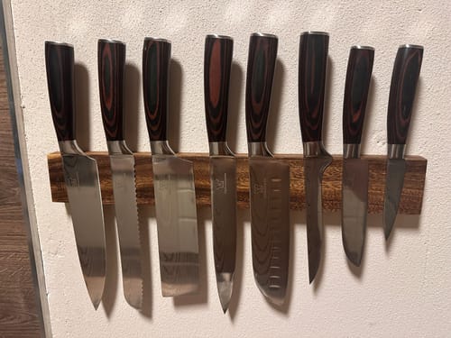 Customer photo review of Messerset Premium 8-teilig + Gratis Kochkurs & E-Book (NTV DEAL)