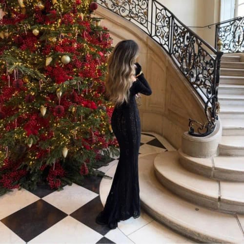 Customer photo review of Noir Siren Dress