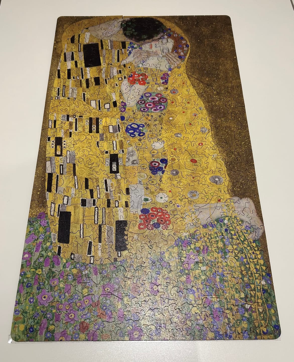 Customer photo review of The Kiss by Gustav Klimt - Ahşap Puzzle