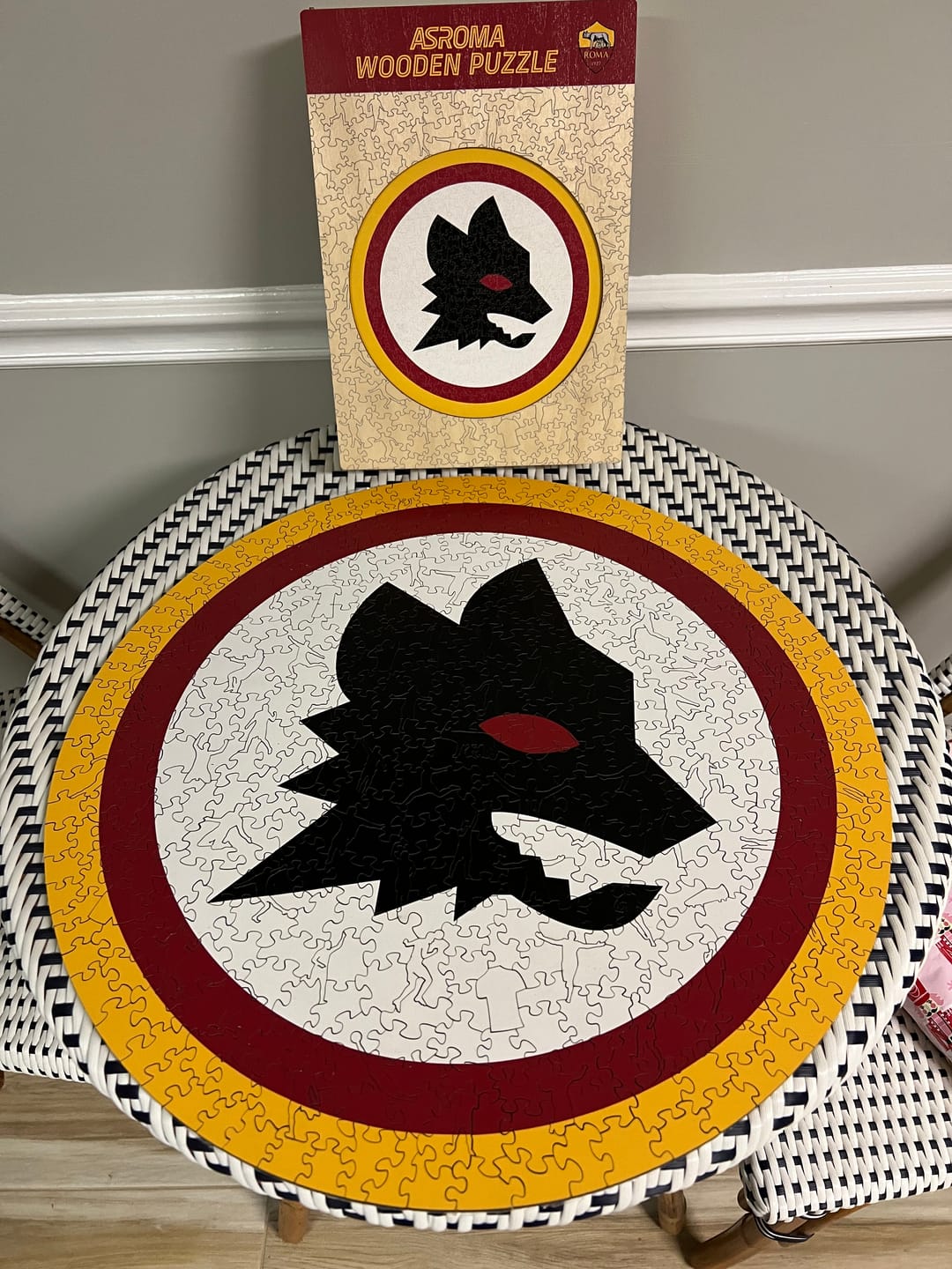 Customer photo review of AS Roma® Logo Lupetto - Wooden Puzzle