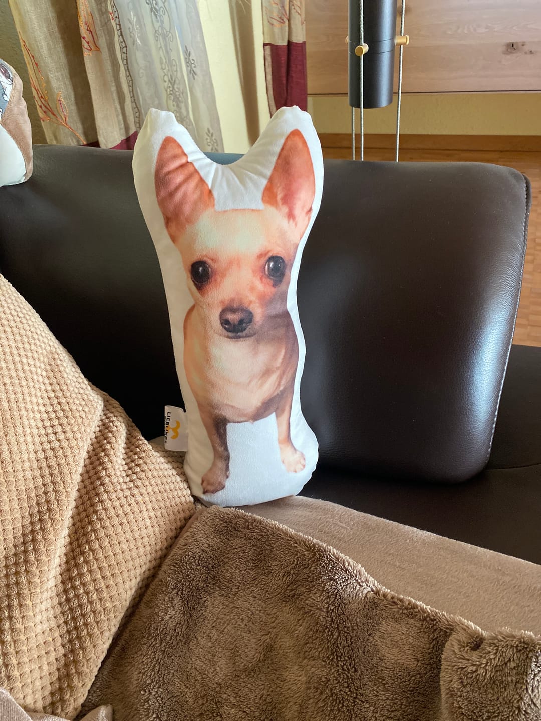 Customer photo review of Personalisiertes Hundekissen