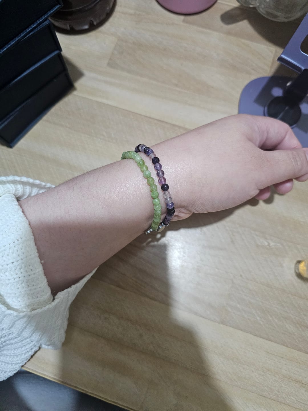 Customer photo review of Peridot Bracelet Mini