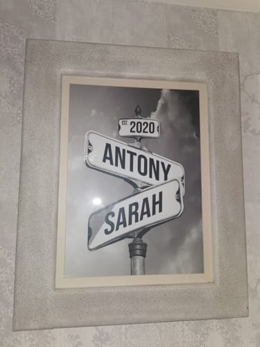 Customer photo review of COUPLES DATE OF LOVE by Cstm Canvas