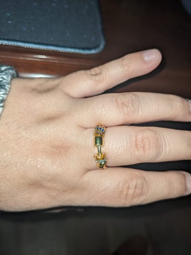 Customer photo review of To My Daughter Spinner Ring