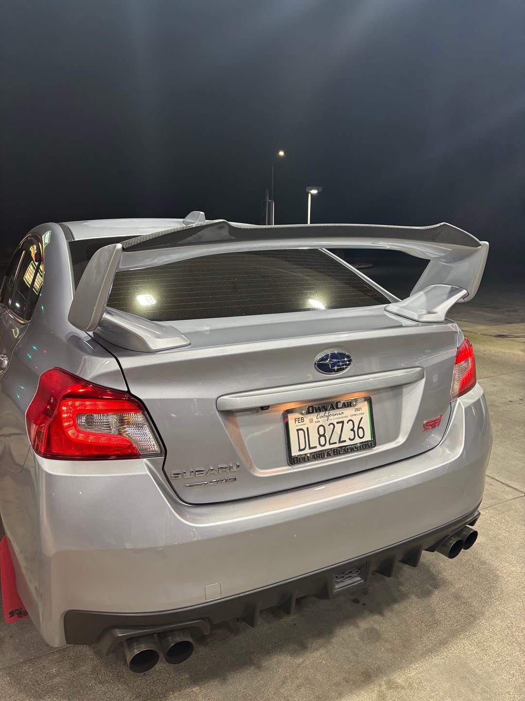 Customer photo review of 2015-21 Subaru STi Carbon Fiber Spoiler Gurney