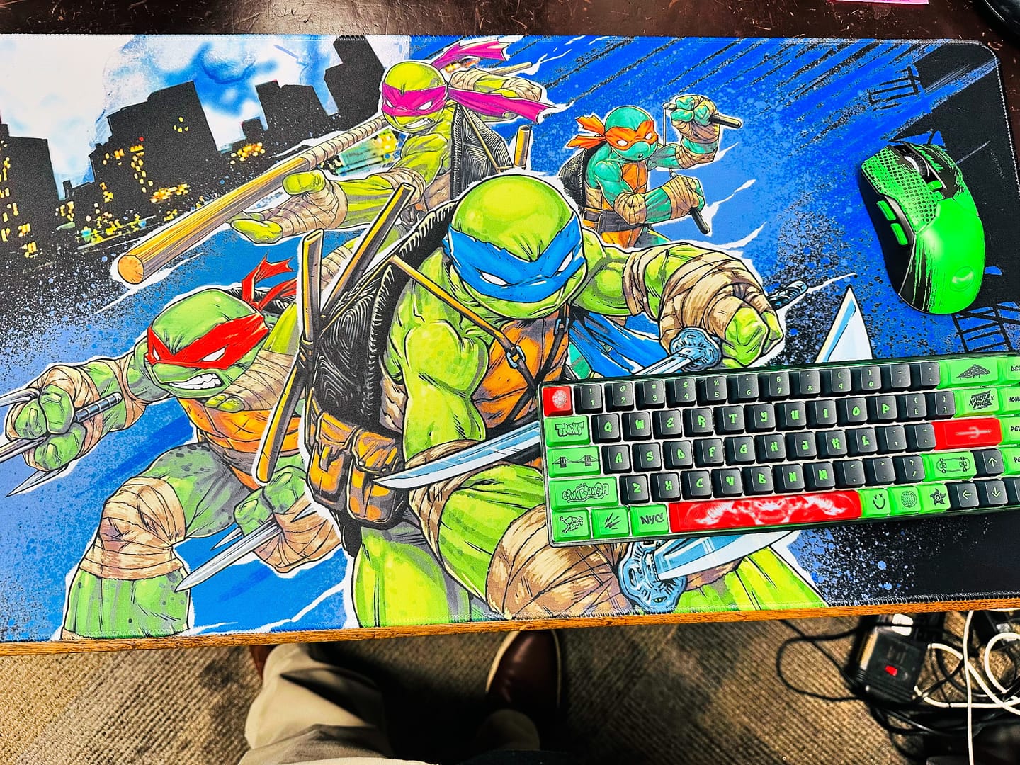 Customer photo review of Banshee K68 Magnetic Switch Keyboard - Teenage Mutant Ninja Turtles (4 Colors in 1)