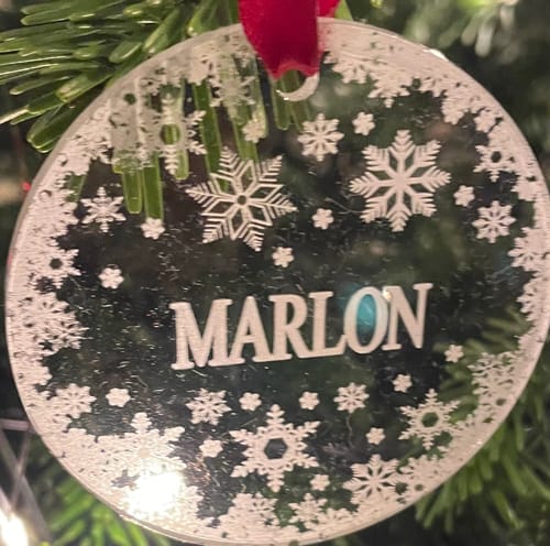 Customer photo review of Weihnachtsdeko mit Schneeflocken