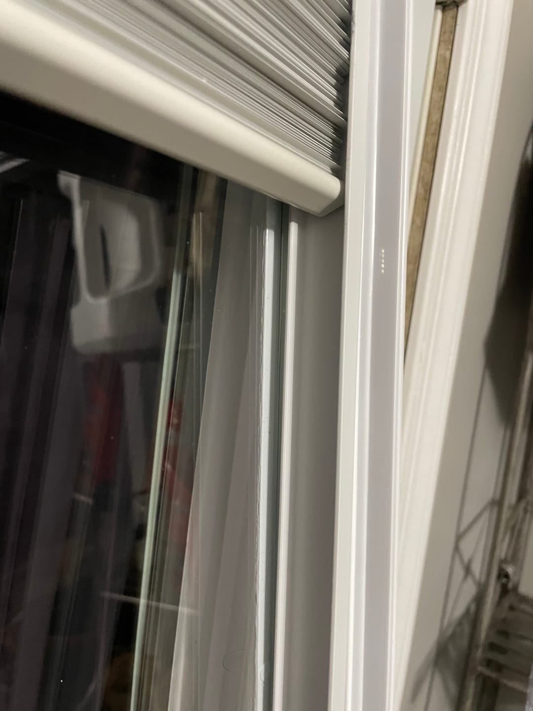 Customer photo review of ODL Add On Blinds for Raised Frame Doors - 24" x 66"