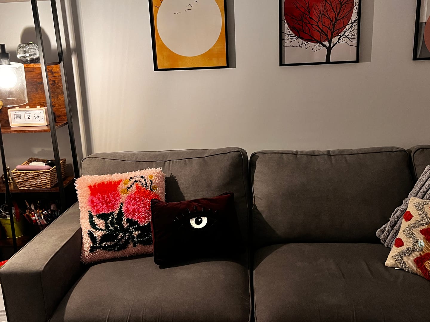 Customer photo review of Sugarbush Latch Hook Cushion Kit