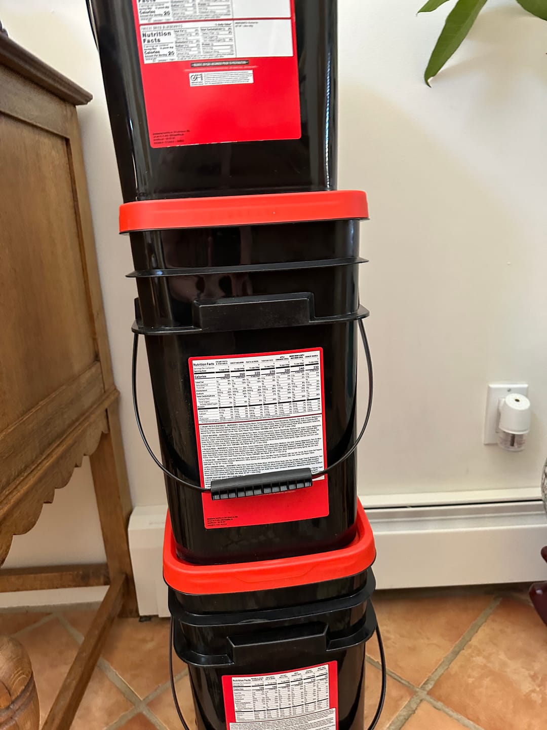 Customer photo review of Buy One 170-Serving Emergency Food Kit, Get One Free
