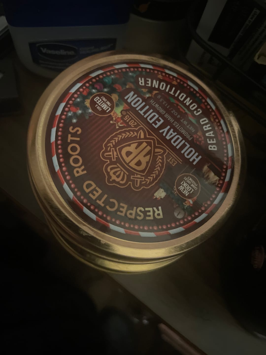 Customer photo review of Limited Edition Respected Roots Beard Conditioner - Holiday Scented (4 oz.)