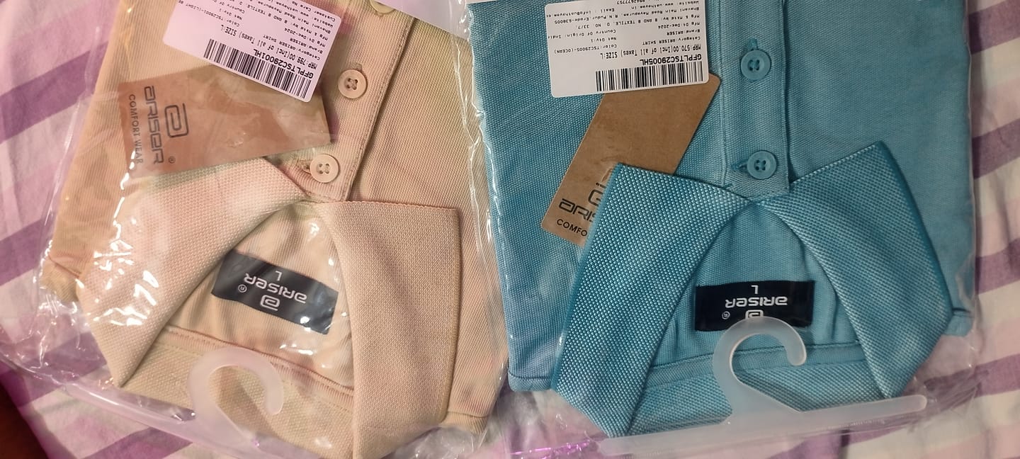Customer photo review of Golf Polo  -  Coral Peach T-Shirts For Men | Ariser