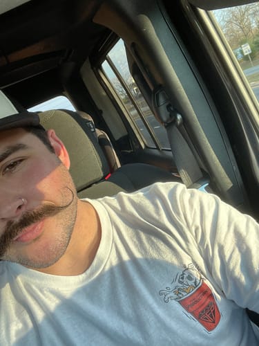 Customer photo review of BALLS DEEP TEE