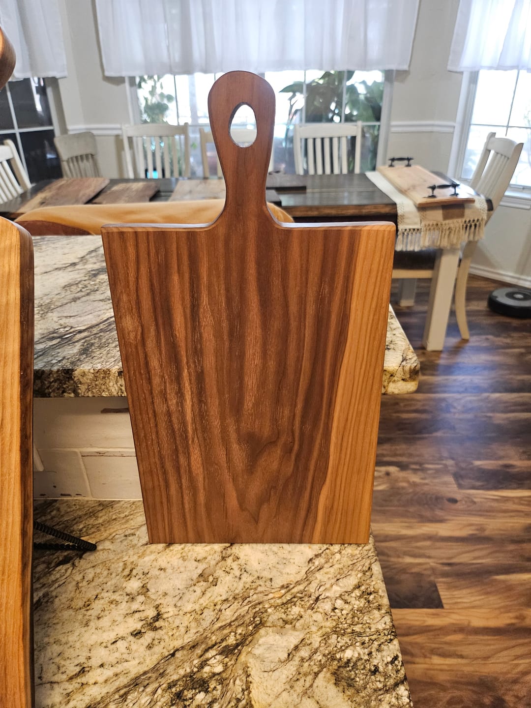 Customer photo review of Organic Handle Acrylic Router Template