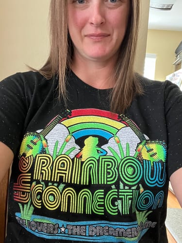 Customer photo review of Vintage Rainbow Connection Muppets Shirt (Limited Edition)