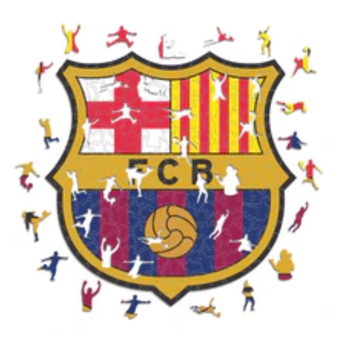Customer photo review of FC Barcelona® Logo - Holzpuzzle