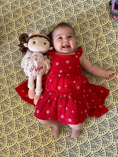 Customer photo review of Leyadoll Soft Plush Personalized Leya Doll, My First Baby Doll